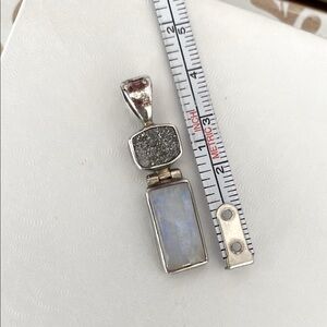 Sterling silver moonstone pendant
